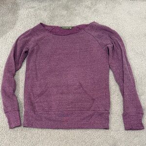 Alternative Women's Heathered Purple Crew Neck Sweater
